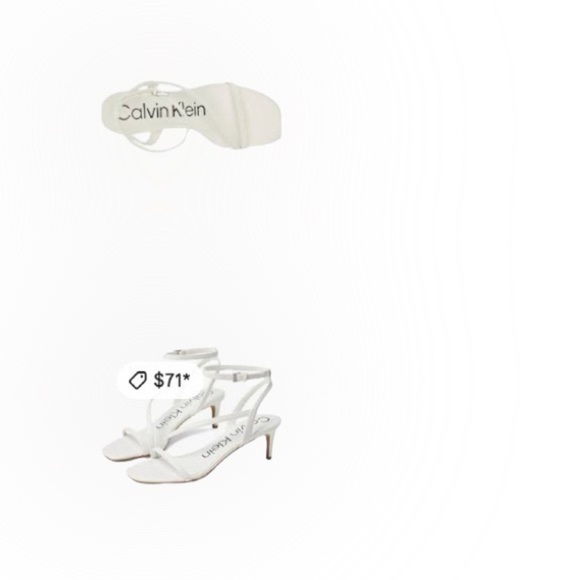 Calvin klein kitten heeled sandals, size 10. - Picture 3 of 8